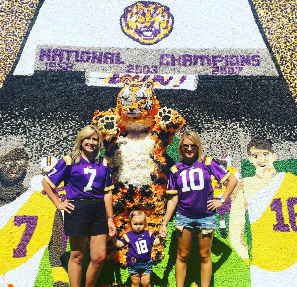 Three generations in our LSU football jerseys! 