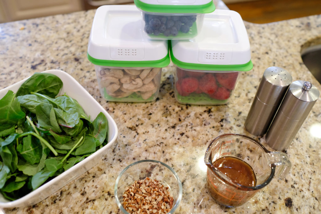 Little Me and Free  Keeping It Fresh: Spinach Salad Featuring Rubbermaid  FreshWorks