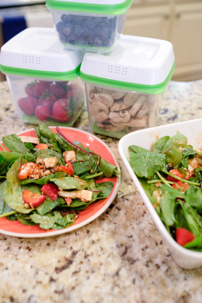 Little Me and Free  Keeping It Fresh: Spinach Salad Featuring Rubbermaid  FreshWorks